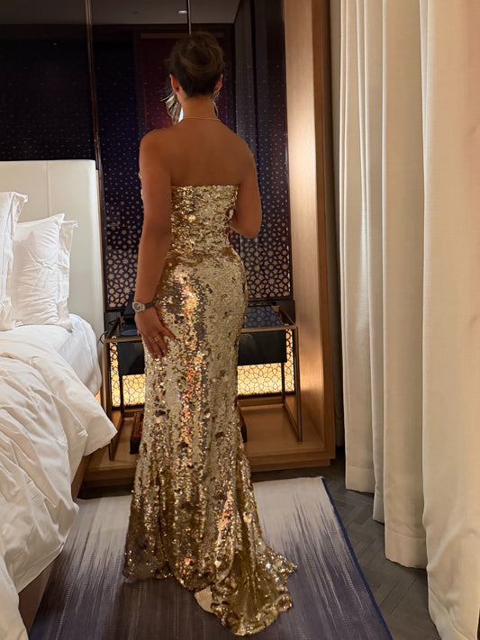 Golden dress