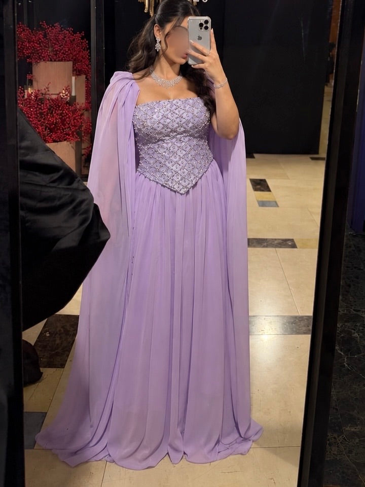 Lavender crystal dress